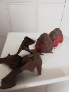 Una foto de Fresas con chocolate