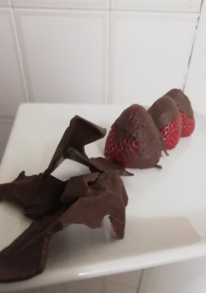 Una foto de Fresas con chocolate