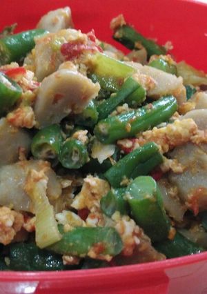 Foto resep Buncis telur bakso