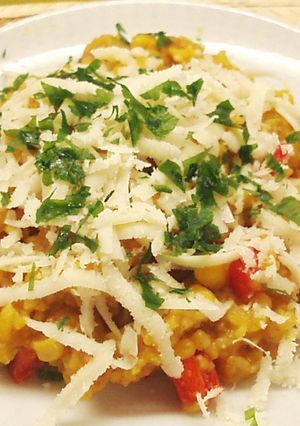 Zöldséges paella (húsmentes) recept fotója