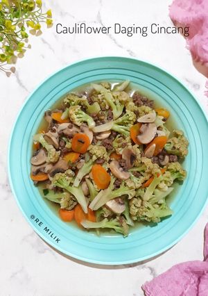 Foto resep 648. Cauliflower Daging Cincang