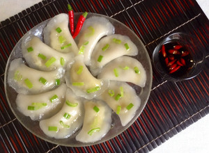 Hình của món Bánh bột lọc chay.