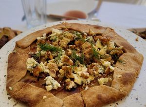 Una foto de Galette de Peras y Queso Azul