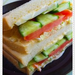 A picture of Vegetable Sandwich.