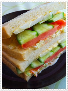 A picture of Vegetable Sandwich.