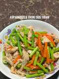 Asparagus & Enoki Sos Tiram