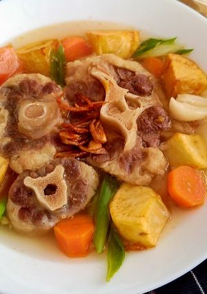 Foto resep Sop Buntut Sehat tanpa msg #FestivalResepAsia#Indonesia#Sapi