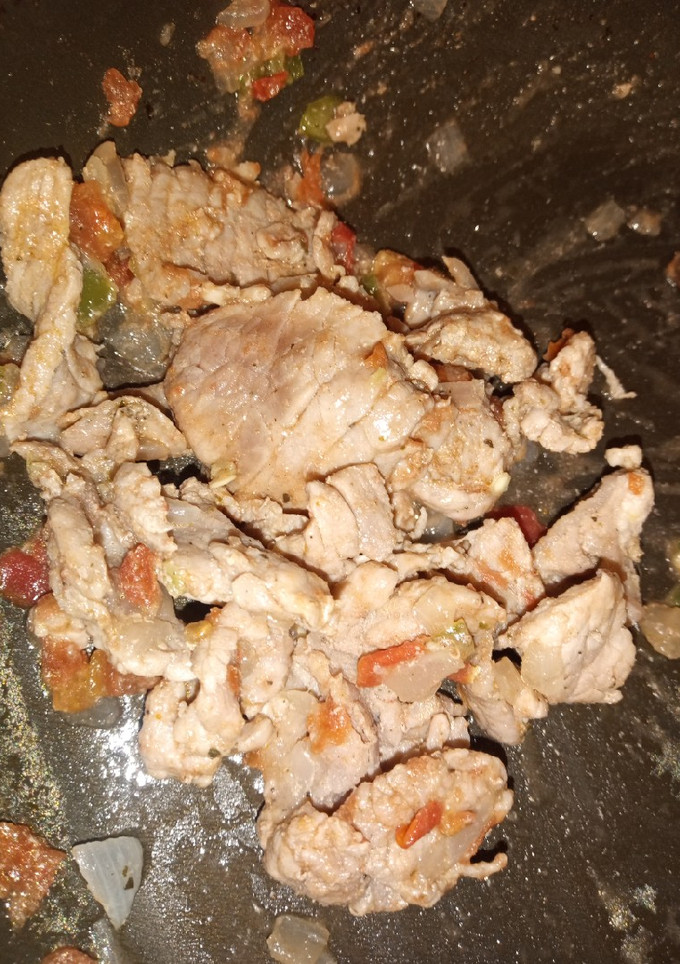 Una foto de Bistec a la mexicana fácil y rápido