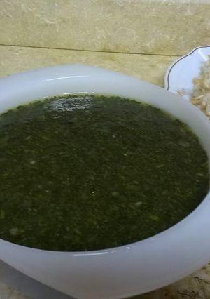 صورة لوصفة ملوخيه خضراء