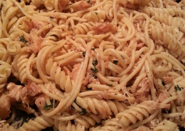 Lemon pepper chicken with pasta