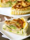Spring Color Beans and Cured Ham Quiche