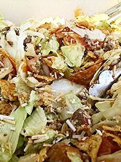A picture of Leah's Taco Salad.