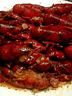 Una foto de Cangrejos de río en salsa picante
