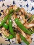 Maitake Mushrooms & Green Pepper Kombu Tea Stir-fry