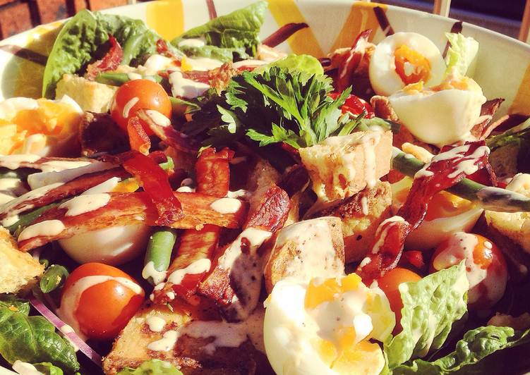 Recipe of Favorite Egg, Bacon &amp; Crispy Potato Salad with Home Made Mayo