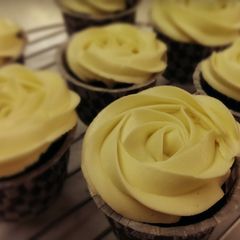 holy-moist chocolate cupcakes A picture of holy-moist chocolate cupcakes.
