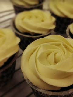 A picture of holy-moist chocolate cupcakes.