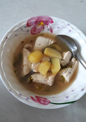 Foto resep Sup Kentang + Tahu