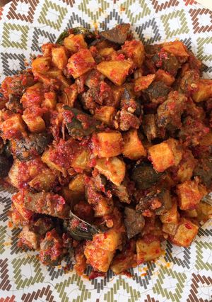 Foto resep Sambal Goreng Kentang Ati Pedas Simple