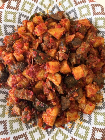 Cara Gampang Membuat Resep Sambal Goreng Kentang Ati Pedas Simple yang Uenak Anti Ribet, Mantap Sekali