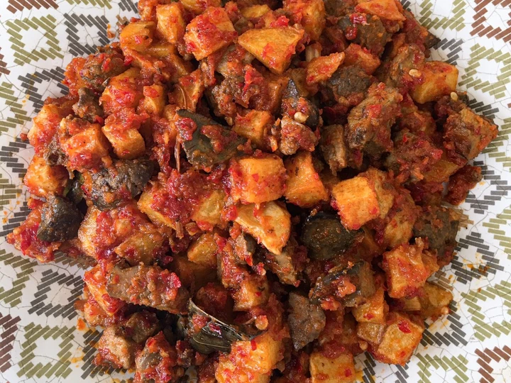 Cara Gampang Membuat Resep Sambal Goreng Kentang Ati Pedas Simple yang Uenak Anti Ribet, Mantap Sekali