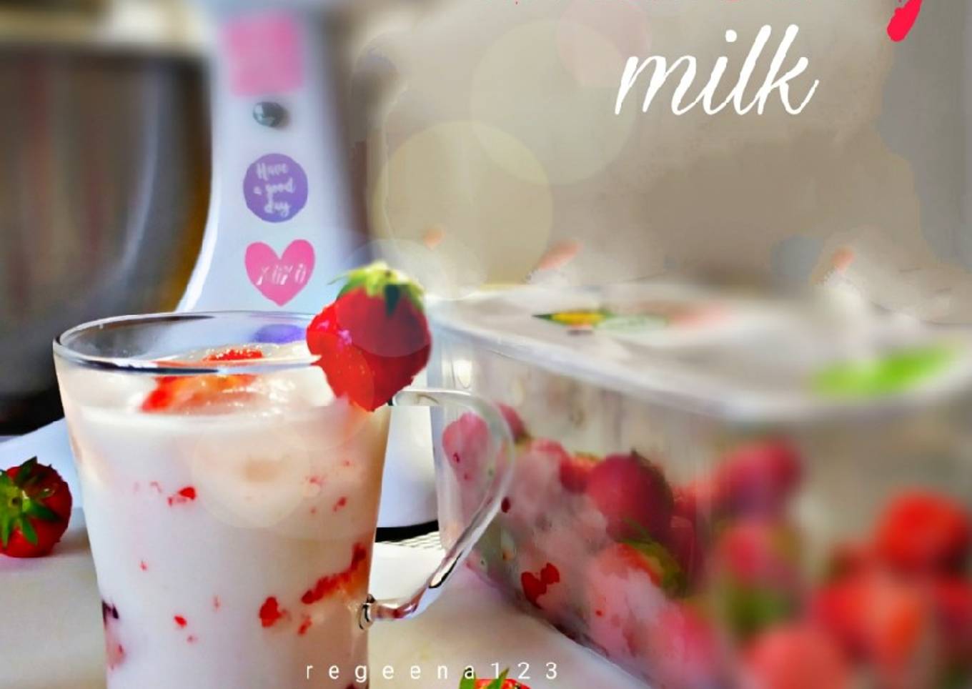 Korean strawberry milk