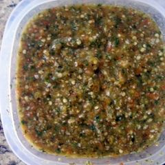 A picture of salsa caliente.