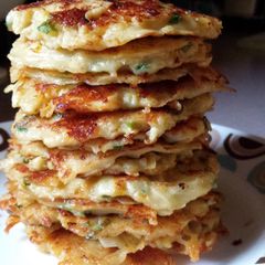 A picture of Potato-Apple Cheddar Pancakes.