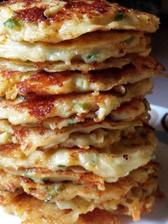 A picture of Potato-Apple Cheddar Pancakes.