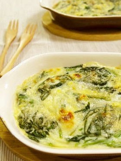 A picture of Spinach Au Gratin with Easy Bechamel Sauce.