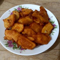 Boiled potato sa pakoray 🥔🥔 A picture of Boiled potato sa pakoray 🥔🥔.