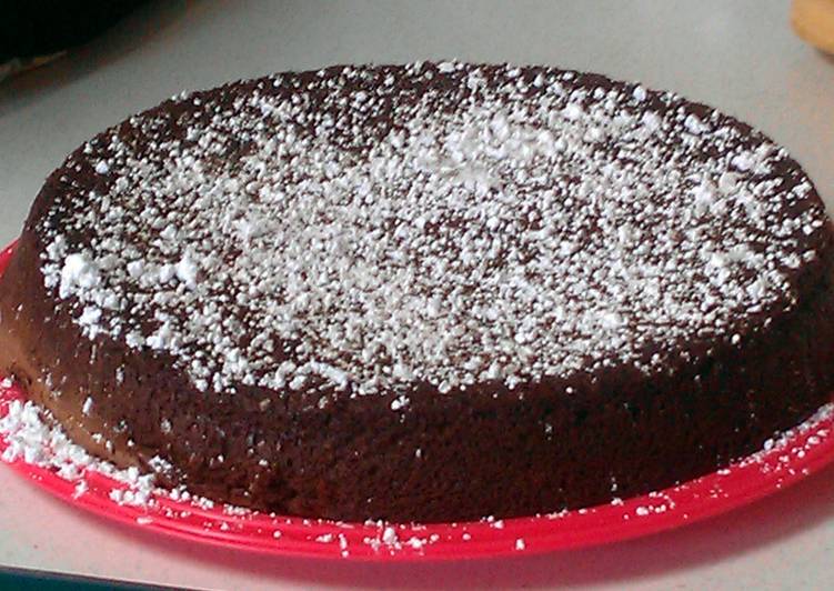 Recipe of Ultimate Chocolate Garbanzo Cake (flourless)