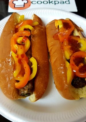 A picture of My Sheekh kebab Hot Dogs 🤗.