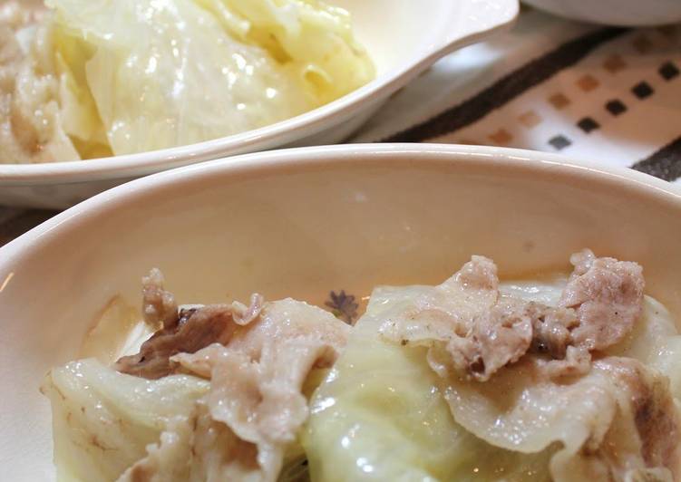 Step-by-Step Guide to Prepare Speedy Easy Layered and Steam-Cooked Cabbage and Pork