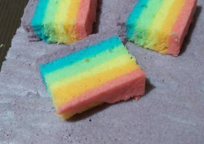 Rainbow Cake Kukus