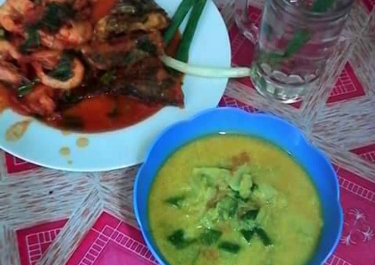 Resep Sambal udang balado dan sayur santan kuning, Enak Banget