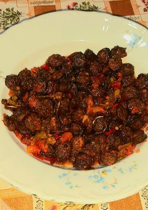 صورة لوصفة سجق جاف (بقالى) بالخلطة