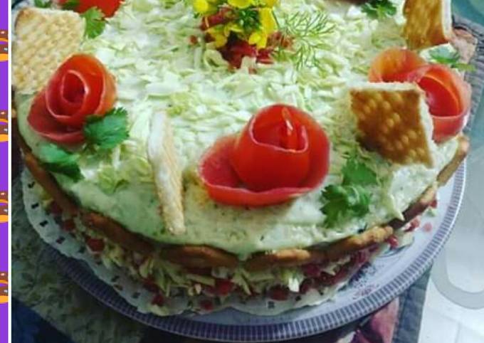 Recipe of Homemade Chicken Cake🍔