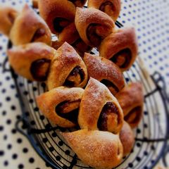 A picture of Anko paste Kinako Soy Flour Pain d'Epi.