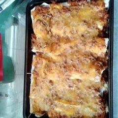 A picture of enchiladas.