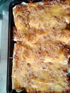 A picture of enchiladas.