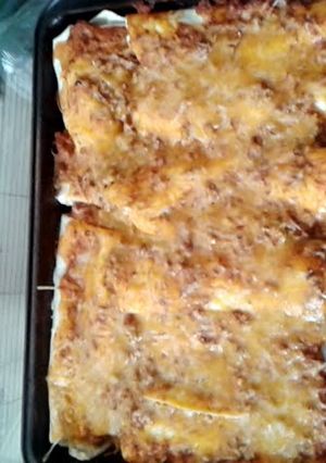 A picture of enchiladas.