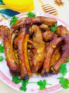 Hình của món Sườn cây nướng nồi chiên ko dầu.