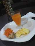 Carrot and pineapple juice