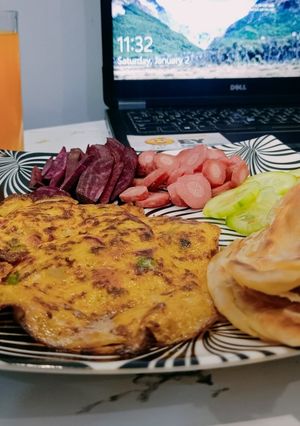 A picture of Memon's Fusion Omelette.