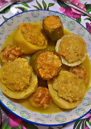 صورة لوصفة دولمة (خضار محشية)🥔🍲