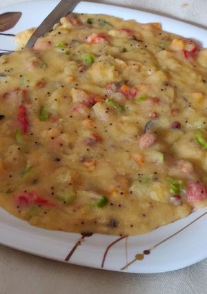 A picture of Vegetable Upma.