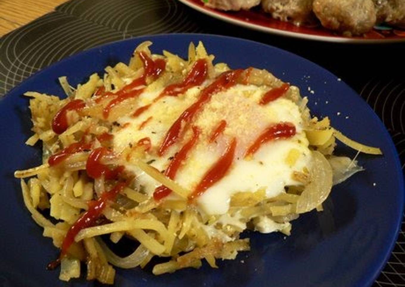 Potato and Onion Egg Nests