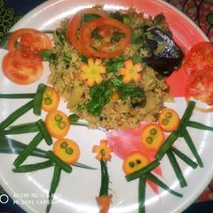 Vegetables healthy biryani A picture of Vegetables healthy biryani.