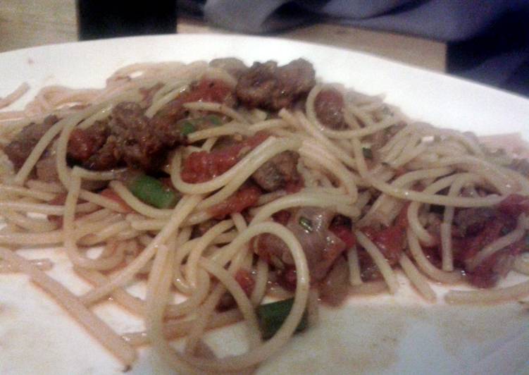 Recipe of Homemade spicy sausage pasta